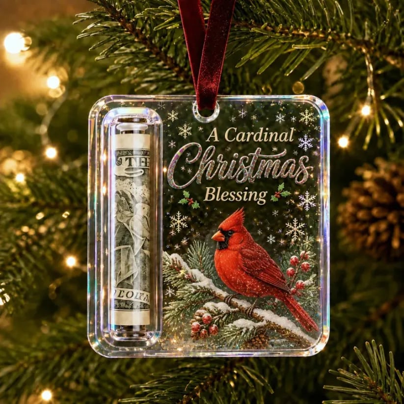 (🎁Last Day 49% OFF)🎄Christmas Cash Gift Ornament- Make Cash Feel Like A Real Christmas Gift💵