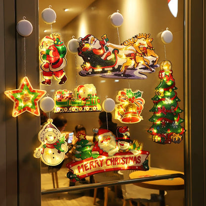 🎁Last Day 49% OFF - ✨🎄Christmas Window Hanging Lights