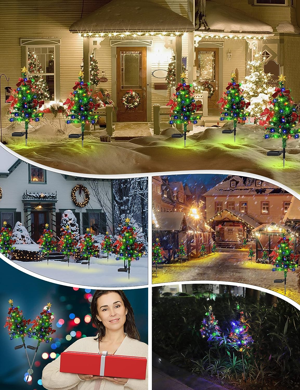 🎁Last Day 49% OFF - 🎄Solar Christmas Decorations Tree Lights✨