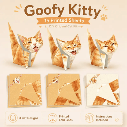 Kitty World 3D Cat Origami Kit
